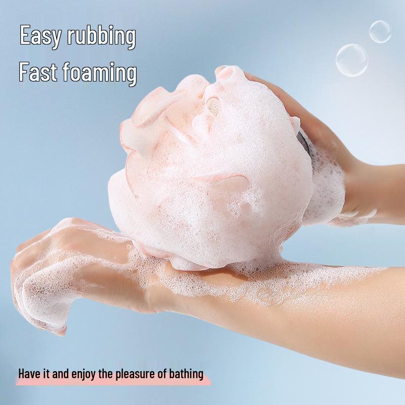 Durable Non-Dispersing Bath Ball Scrubber for Adults
