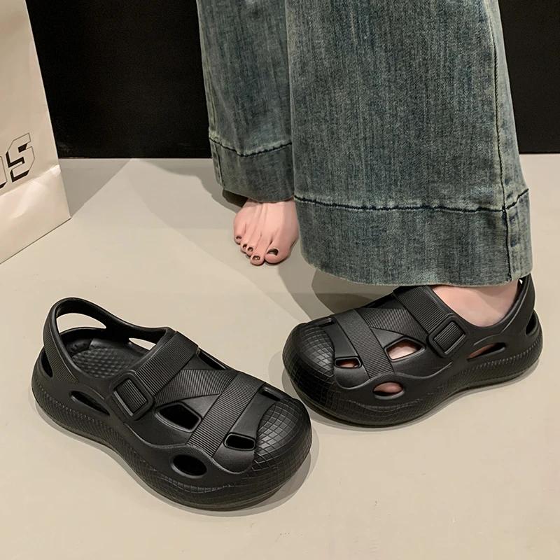 Eva Water Shoes Woman Hollow Out Garden Clogs Ladies Soft Beach Sandals Female Brand Design Summer Casual Swimming Pool Slippers