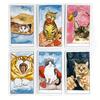 Tarot Cards 78pcs Cards Cute Tarot Deck English Visions Divination Borad Games For Family Friends ,Halloween and Christmas Gifts