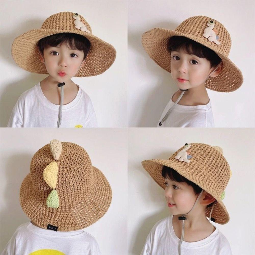 

Thin Children Cap Cartoon Windproof Sun Hat Cute Baby Bucket Hat Summer