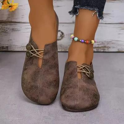 Fashion Retro Flat Shoes 2024 New Design Narrowband Loafers Women's Casual and Comfortable Solid Color Women's Shoes Zapatos De Mujer