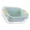 Extendable Over Sink Colander Double Layers Retractable Drainer Basket for Home Kitchen