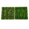 Flocking fake moss stone plant background for creating a soothing ambiance