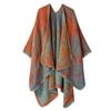 Sciarpa Calda Invernale Elegante di Lusso in Pile Spesso Cape Sciarpa in Cashmere per Esterno Sciarpe Avvolgenti Peluche Vintage per Abiti da Sera