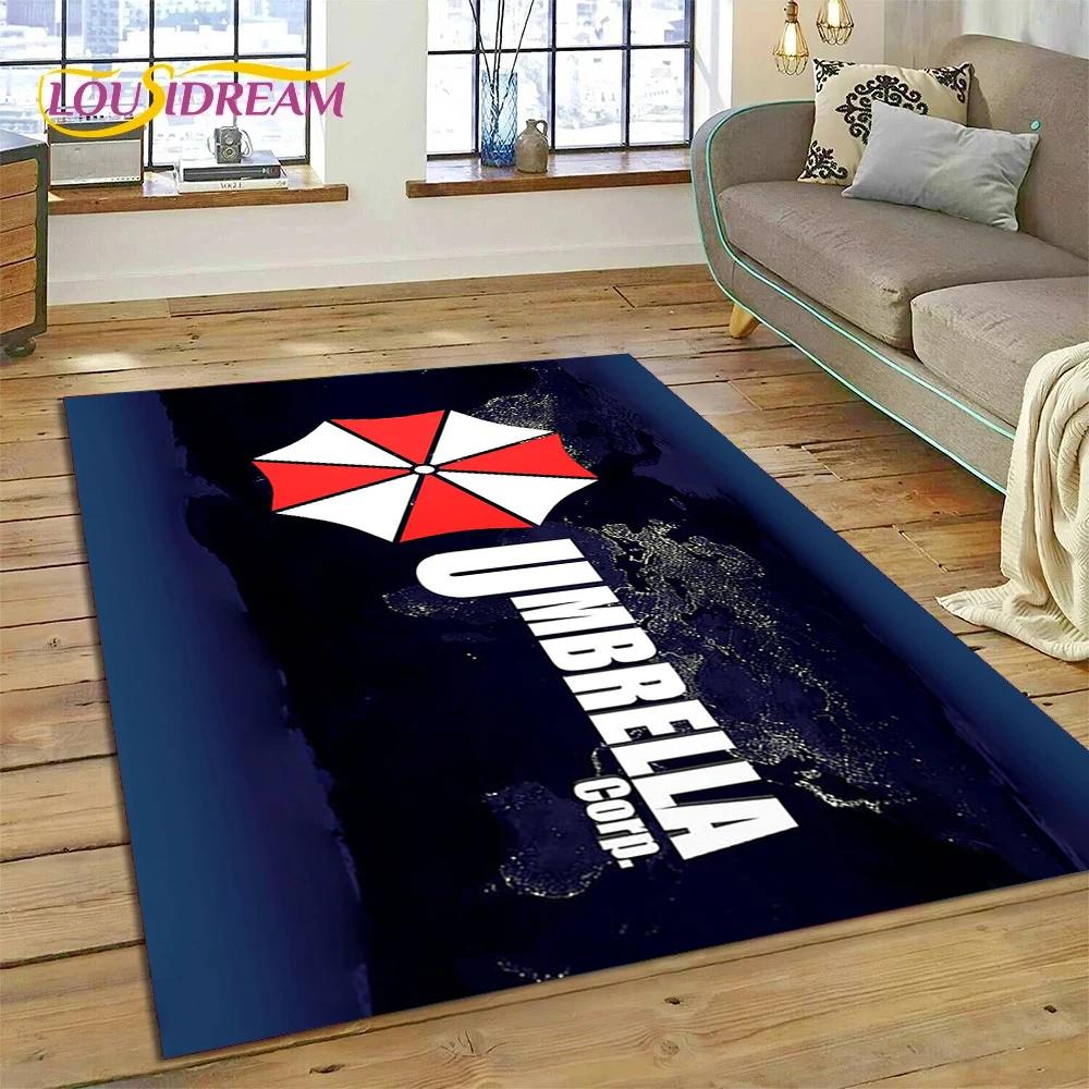 3D Horro Games R-Resident Evil Gamer Carpet Rug for Bedroom Living Room Home Sofa Decoration,Child Game Large Decor Floor Mat