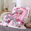 1pc, Sanrio My Melody Sweet Day Home Decor Flannel Blanket: Perfect Gift for Bedroom, Living Room, Travel, Camping, Car, Beach, Office Nap, Cozy Sofa