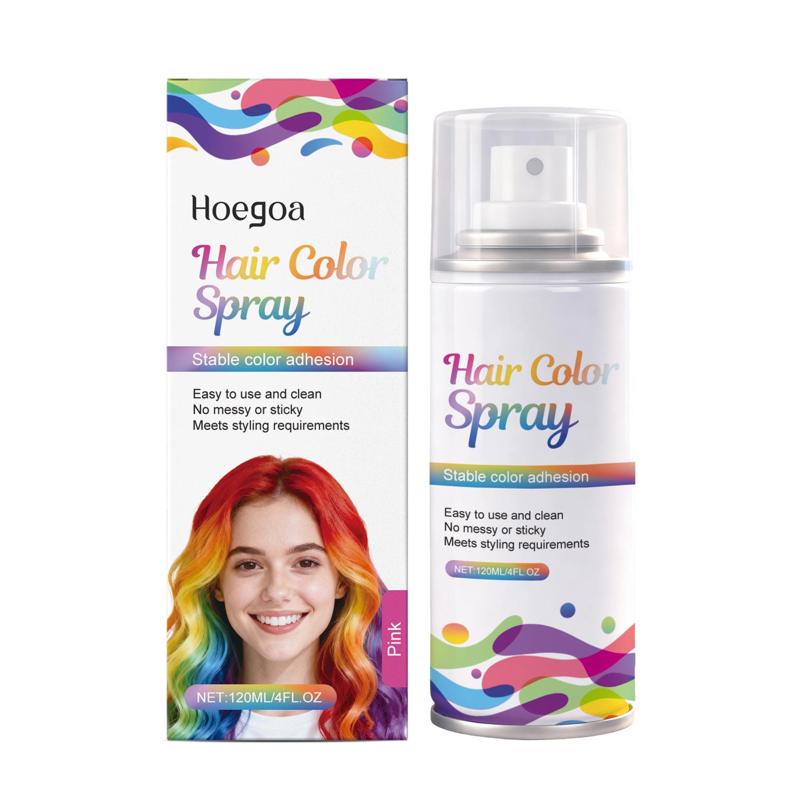 HOEGOA Pink Temporary Hair Color Spray - Gentle, Trendy, Dazzling Hair Conditioner