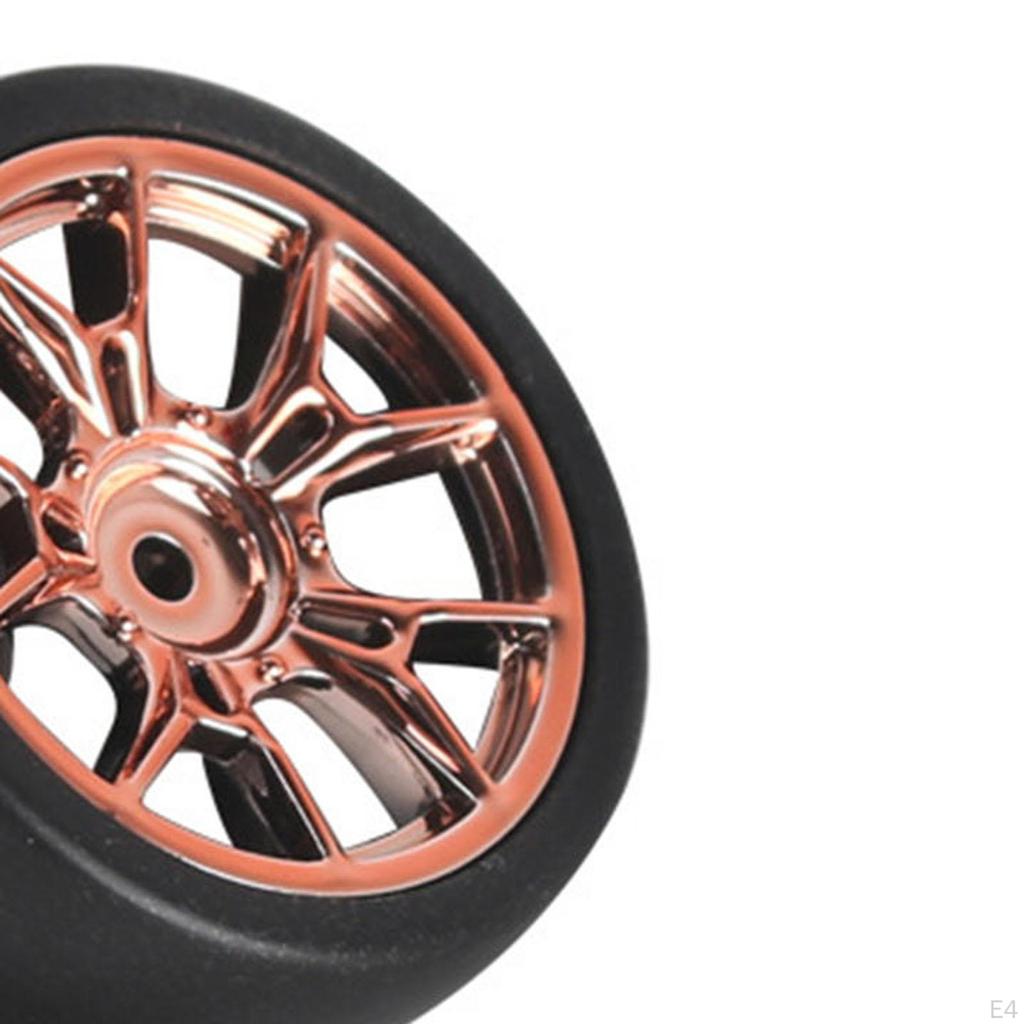 4 Pieces RC Car Drift Tires Replacement Rally Tyres Wheel Rim and Set for 1/18