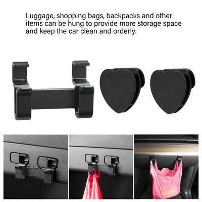 Trunk Hook Maximizes Storage Space Easy To Attach Hook ABS Trunk Hook Interior Grocery Bag Hanger for Vehicles