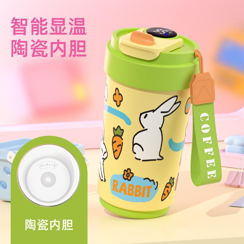 Water bottle intelligent temperature display stainless steel thermos cup water cup cup men's and women's coffee cup