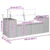 9 Piece Garden Sofa Set with Cushions Grey Poly Rattan & Acacia