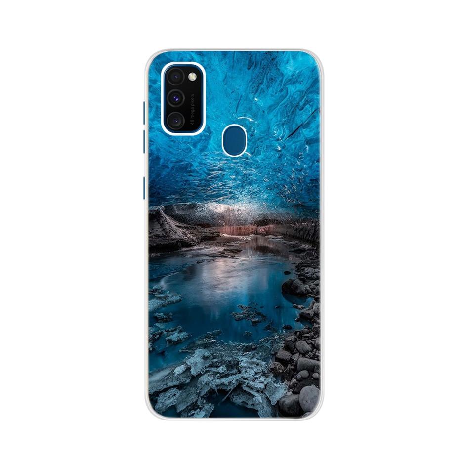For Samsung Galaxy M21 Case Samsung M30s Soft Slim Cute Painted Phone Back Cover For Samsung M21 M 21 M215F Cases Bumper Fundas