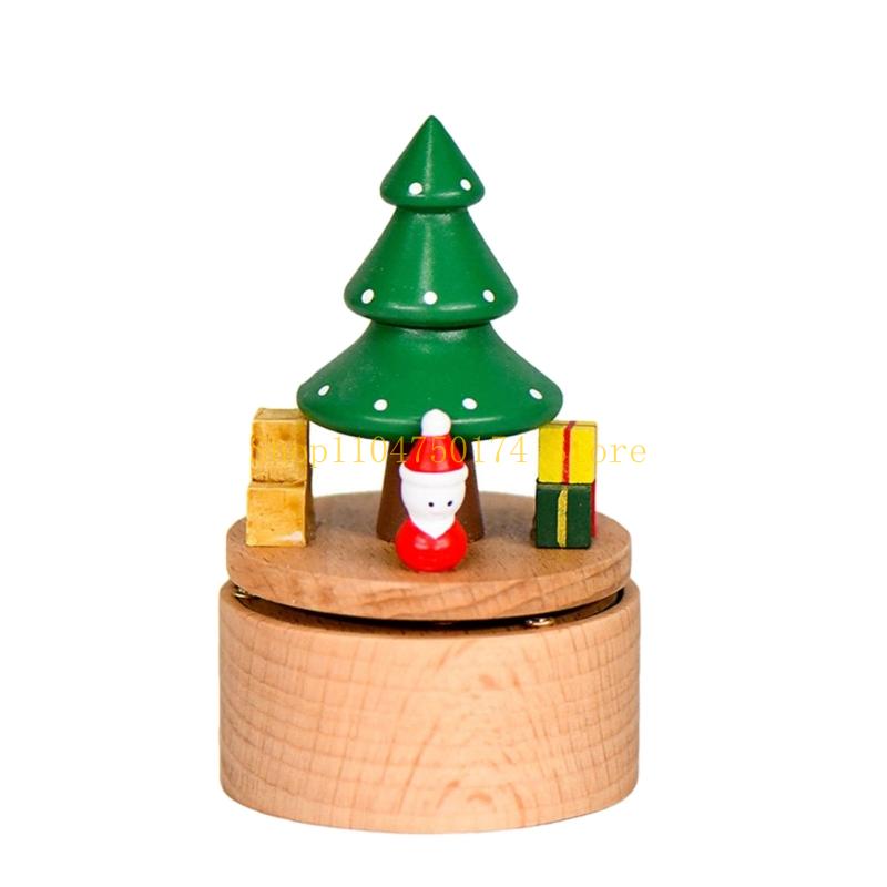 Music Boxes With Multiple Themes Festives Decoration Rotating Santa Christmas Ornament top sale