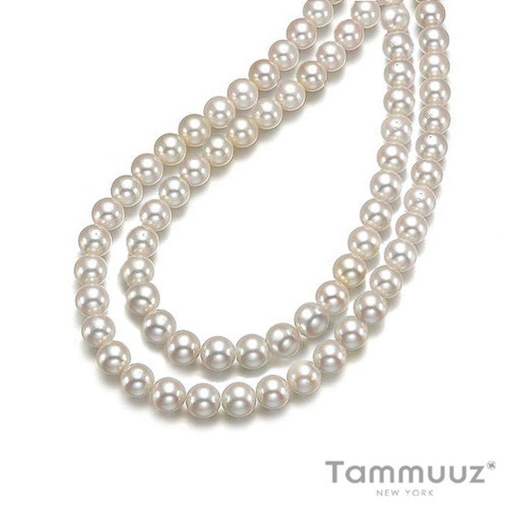 Freshwater Pearl 2-String Bead Necklace Sn002