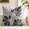 Classic Modern Flowers Cushion Cover Eco Linen Pillow Case DoubleSided Print Breathable Durable Zipper Home Decor Gift