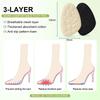 Durable Sponge High Heel Shoes Insole Soft Lightweight Forefoot Cushion Shock-absorbing Women Shoe Pad Daily Use