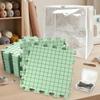 9 Pieces Blocking Mats with TPins Aligned Grid Interlocking FirmDensity Knitting