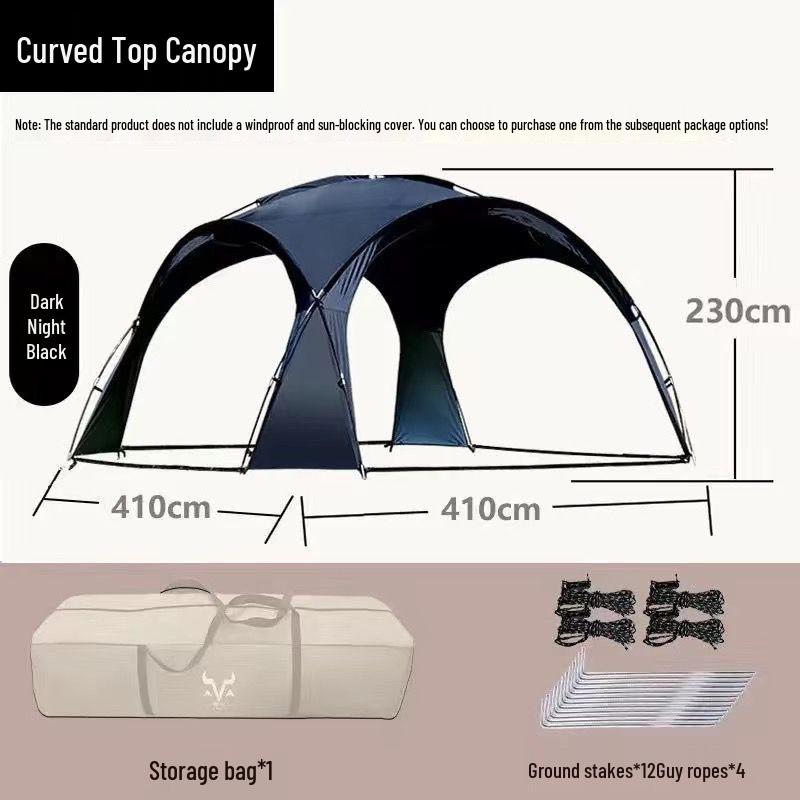 Mongolisches Jurte Exquisites Kuppeldach: XL Outdoor-Sonnenschirm mit Silberbeschichtung für Sonnen- und Regenschutz