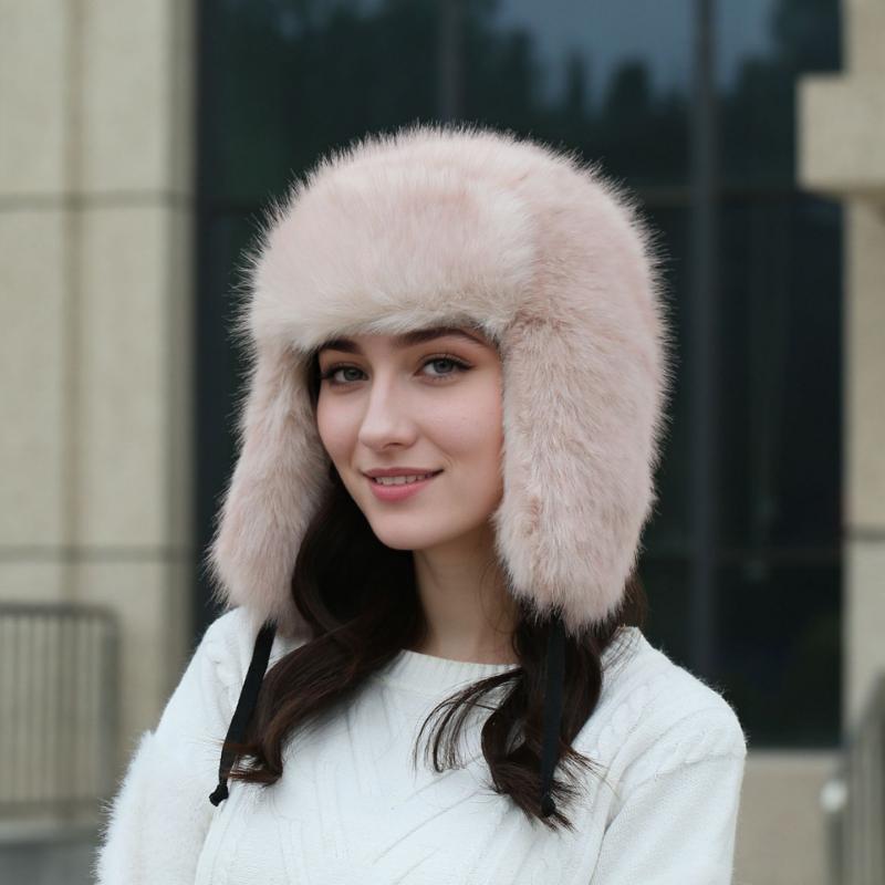 Plush Hat for Winter Cold Protection and Warmth, Padded and Thickened Ear Protection Hat, Outdoor Leisure Warm Hat
