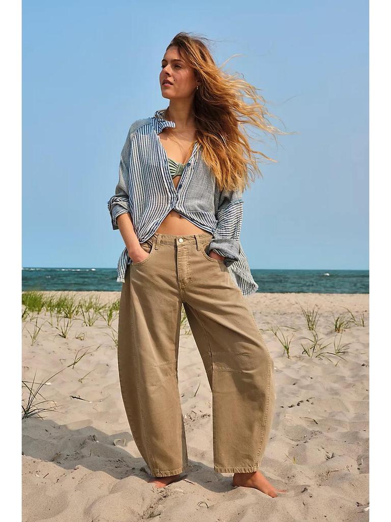 European and American Women's Low-Waist Loose Wide-Leg Denim Pants