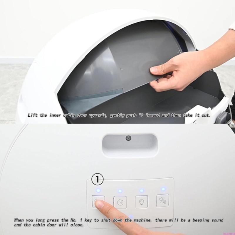 Selfcleaning Cats Litter Box Accessories For Automatic Cats Litter Box Stable Construction And Efficient Easy To Change