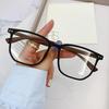 Men's Retro Anti-Blue Light Glasses: Super Light, No Makeup, Slimming Student Style Frames for Myopia