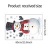 Weihnachten Schneemann Schneeflocke Wandaufkleber Kühlschrank Neujahrsdekoration Wandbild Cartoon Zimmer Verschönern Heimdekor Selbstklebende Aufkleber