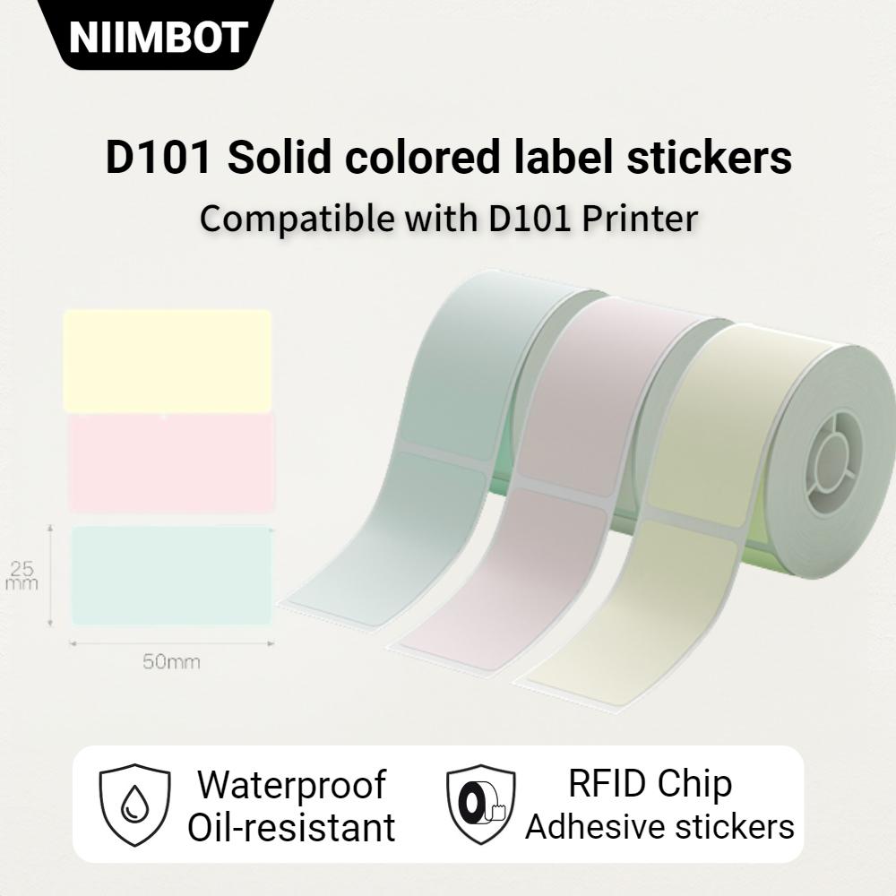

Однотонные наклейки Niimbot, совместимые с принтером D101