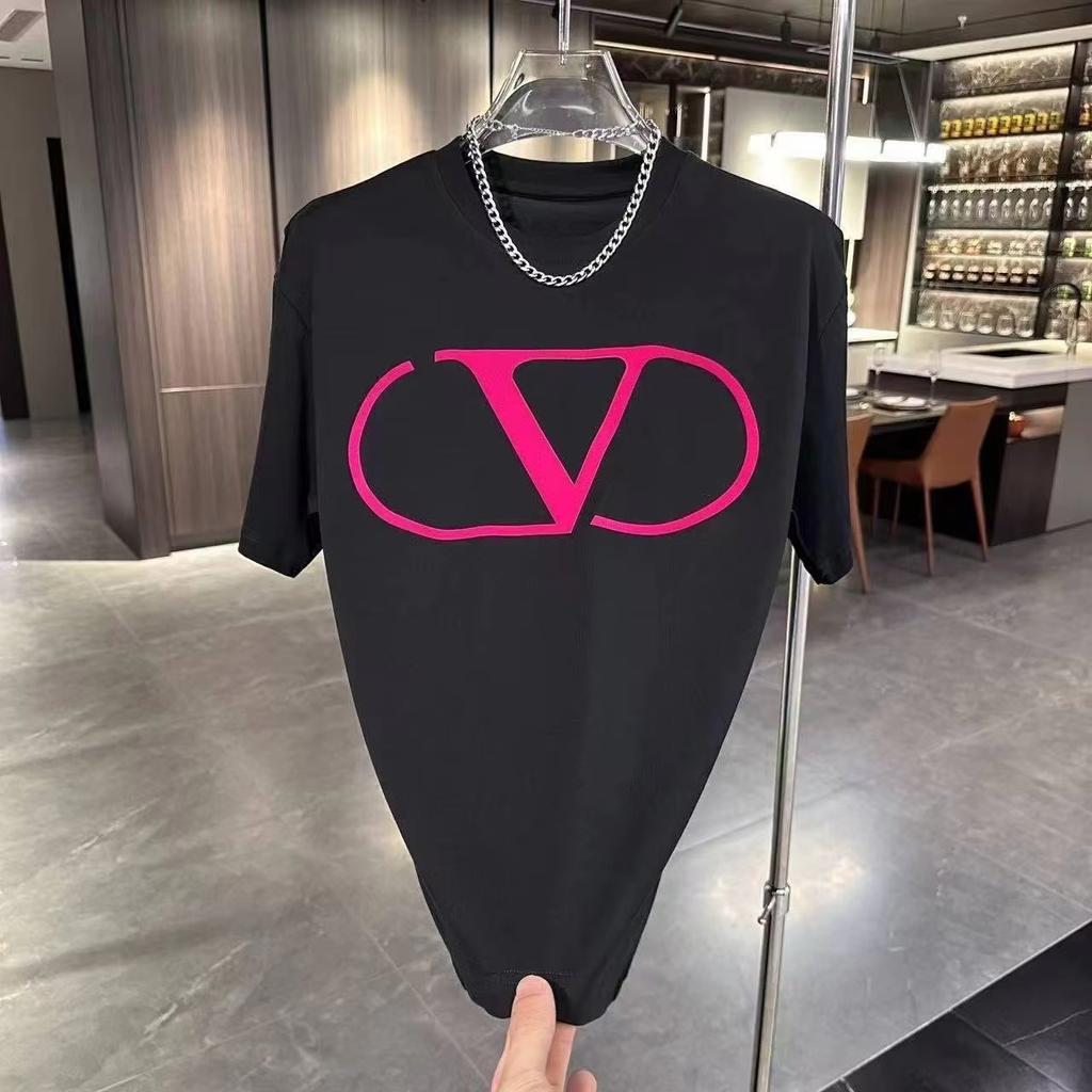 2025 Y2K Luxury Inspiration Tshirt Fashion Printed Short Sleeve Neutral Casual Top Roundneck Fashion Tshirt