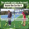 Hikeen Durable Tennis Ball Pickup Tube with 12 Balls and Shoulder Strap Quick Storage Tennis Accessory Collector