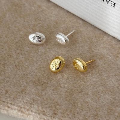 Doudou Stud Earrings Women's Simple Autumn and Winter New Niche Exquisite Earrings Temperament Commuter Jewelry