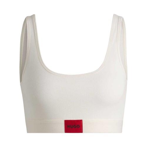Hugo Womens/Ladies Logo Cotton Stretch Bralette