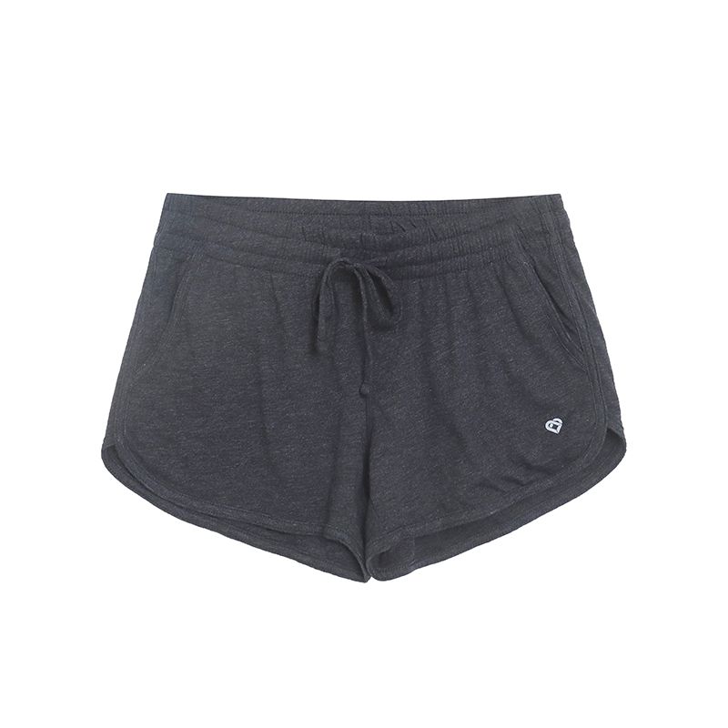 

Foreign Trade Multi-Color Solid Versatile Blazer Fitness Running Casual Pants Loose Slimming Side Pocket Shorts Women Dark gray XXL