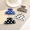 Xiaobudian Hair Claw for Women, Dot Printing Shower Clip, Anti-slip Teeth Shark Claw, Comfortable Fit Accessory Long Short Daily Use