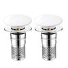 Bathroom Sink Stopper Pop-up Drain Strainer Hair Debris Catcher Sink