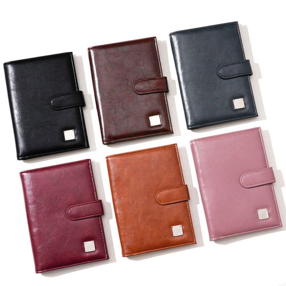 Purse PU Passport Bag Card Holder Storage Card Bag Portable Passport Clip  Men