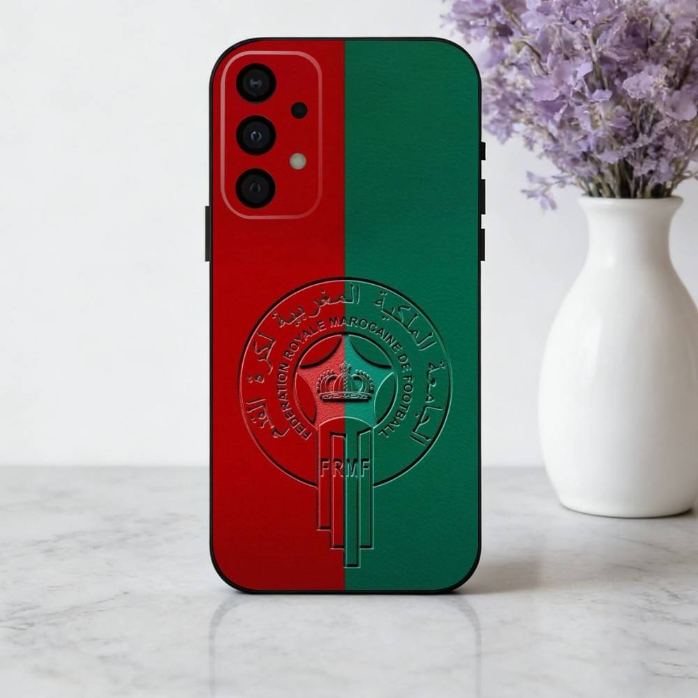M-Maroc-C M-Morocco F-Flag Phone Case For Samsung Galaxy A73,A72,A71,A70,A53,A52,A51,Soft Silicone Black Cover