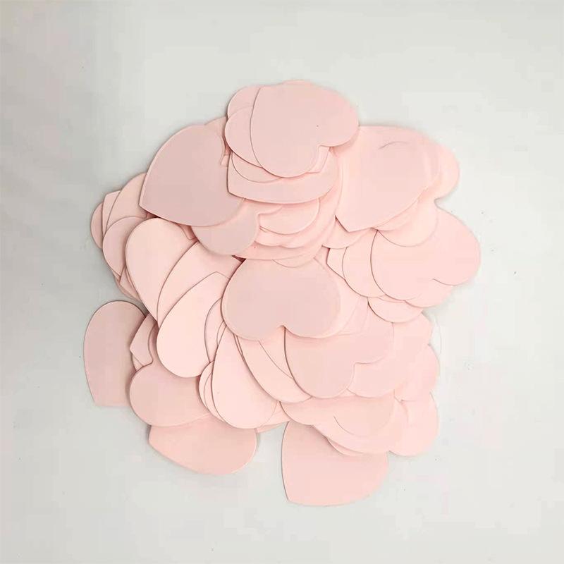 100pcs Glittler Rose Gold 3cm Heart Paper Confetti Wedding Card Paper Confettis Birthday Baby Shower Wedding Party Supplies