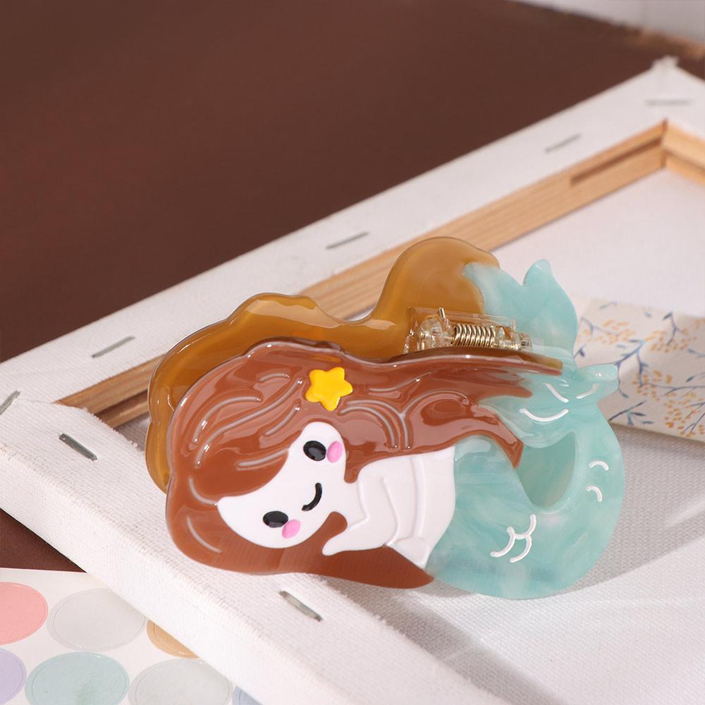Ponytail Clip Creative Hair Claw Geometry Acetic Acid Shark Clip  Streetwear
