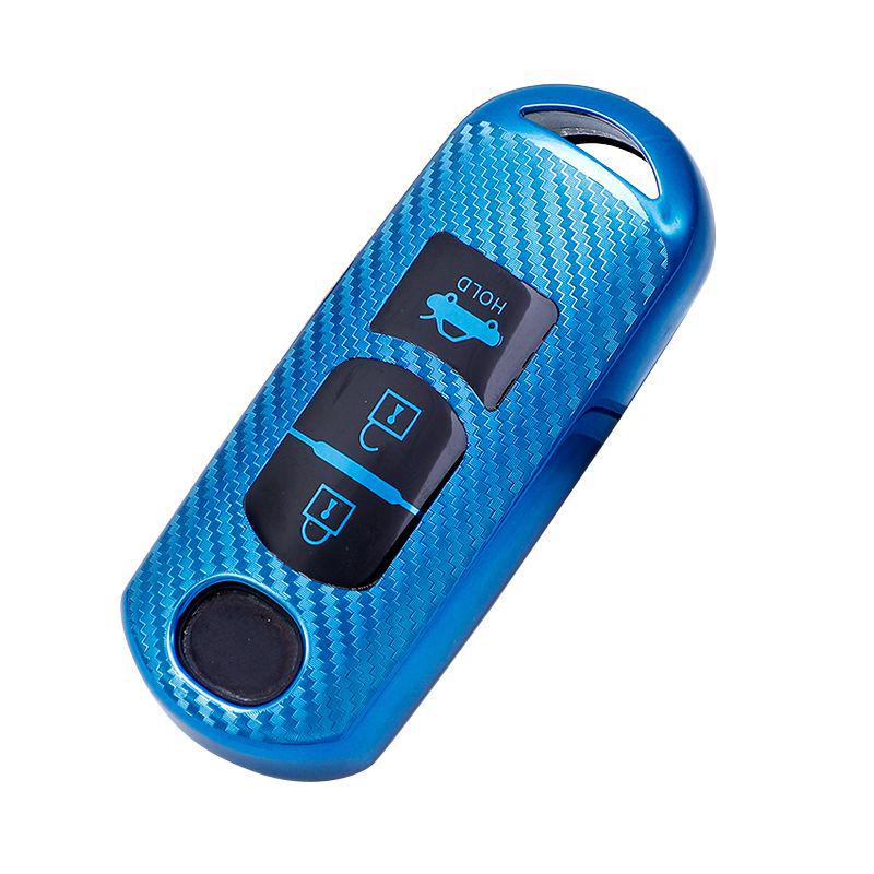 Mazda Axela Atenza CX4 CX-5 Kohlefaser Auto Schlüsselhülle