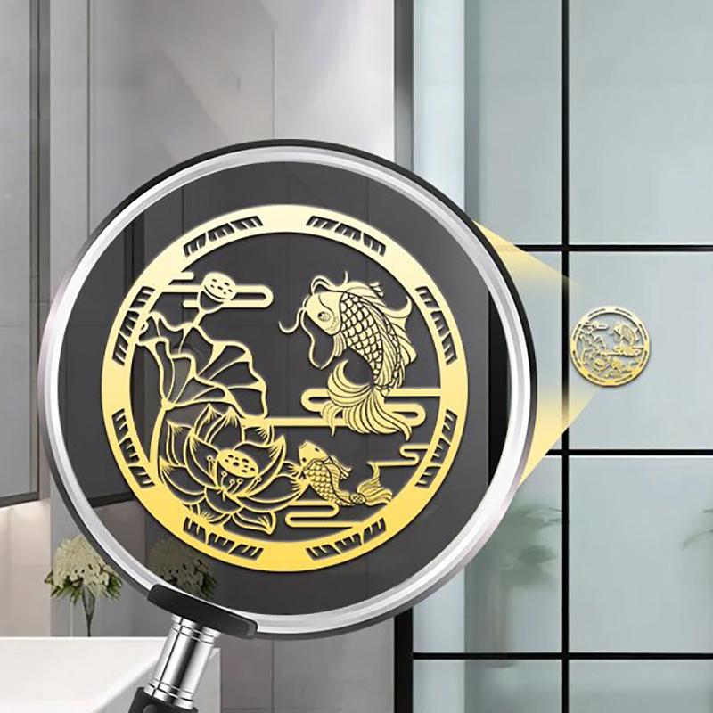 

Карп Лотос Металлическая Наклейка Удачное Богатство Дом Фэн-шуй Украшения Наклейки На Мобильный Телефон Наклейки На Автомобиль Наклейки золотой