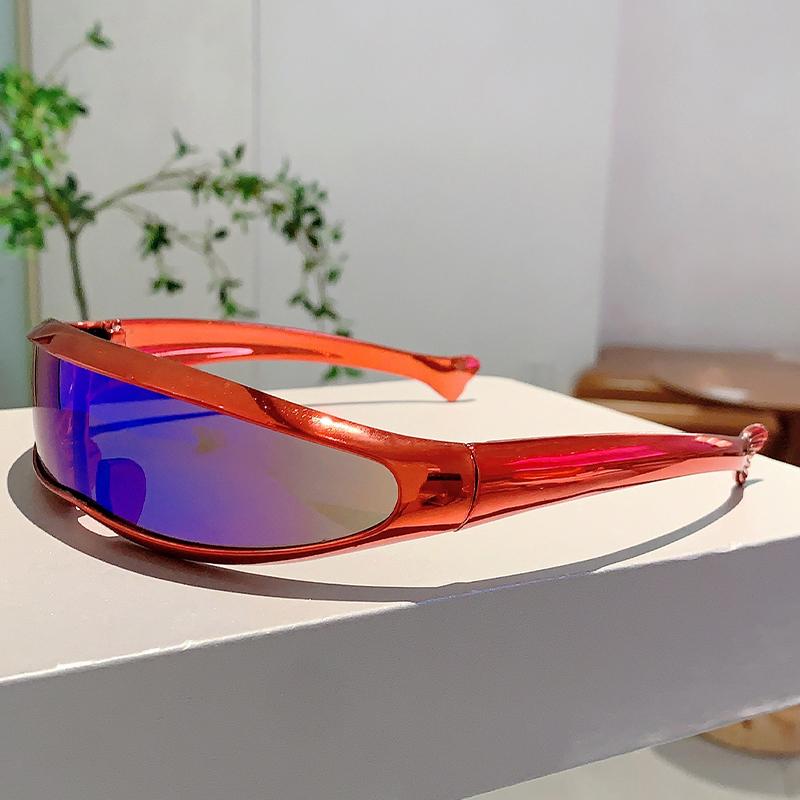 KAMMPT Oversize Y2K Sunglasses for Men Women Stylish Colorful Decoration Outdoor Sun Glasses Cycling Driving