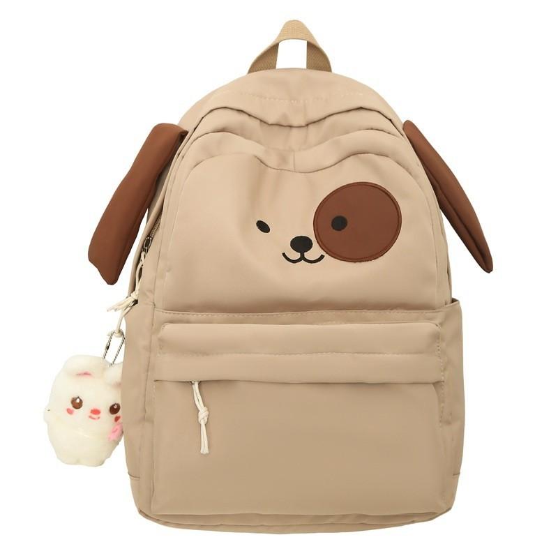 2023 New Cute Funny Dog Backpack Cartoon School Bag Nylon Water-resistant Backpack Girls 3-4 Grade