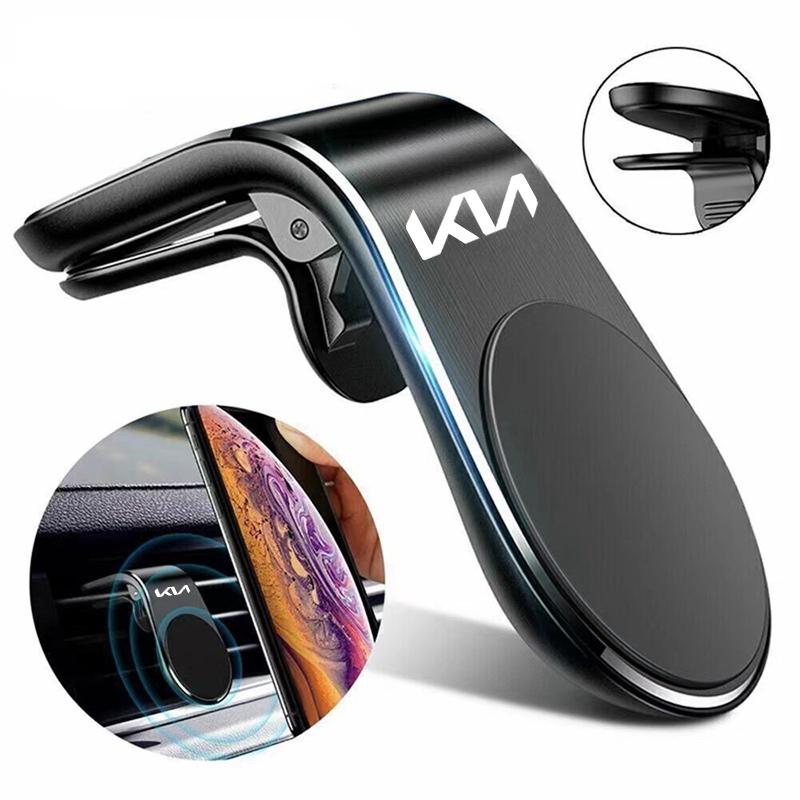 Magnetischer Handyhalter für Auto, Lüftungsschlitz-Clip, Telefon-GPS-Ständer für KN Kia Rio Soul Forte Sportage Picanto Niro KN Autozubehör