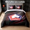 LOSC Lille FC Design Bed Bedding Set 1 Duvet Cover + 2 Pillowcases Soft Breathable Household Bed Linens
