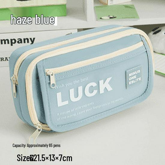 

Матовый многослойный холщовый пенал 2025 - Большая вместимость для учащихся средней и старшей школы, простой стиль инс