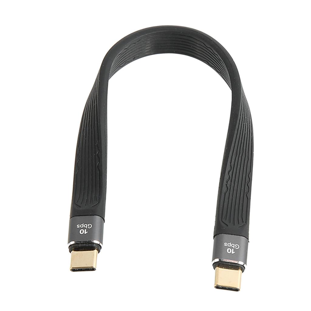 Type C To Type C Cable Male 10Gbps Data Transfer PD100W Fast Charge FPC 4K 60Hz HD Projection Line
