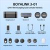 BOYA BOYALINK 3 Wireless Lavalier Compatible with iPhone Equipped with AI Noise Battery 300m Transmission for and YouTube Recording Microphone, 16/15