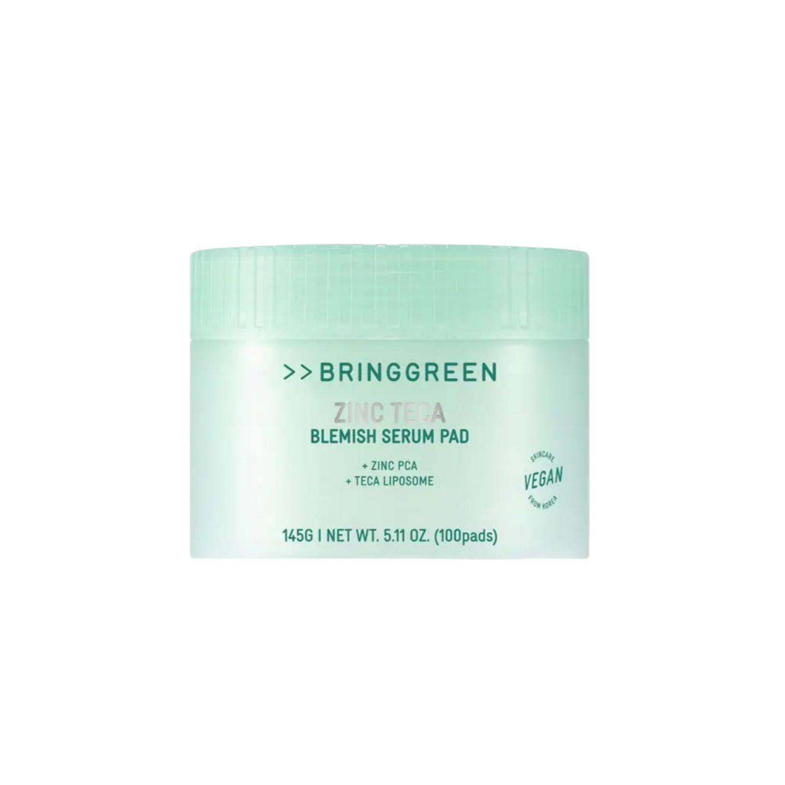 BRINGGREEN Zinc Teca Blemish Serum Pad 100P 145g(5.11 fl.oz.) 1ea