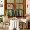 Pastoral Style Tulle Kitchen Curtain Sheer Voile Window Drapes Room Partition Curtain  Living Room